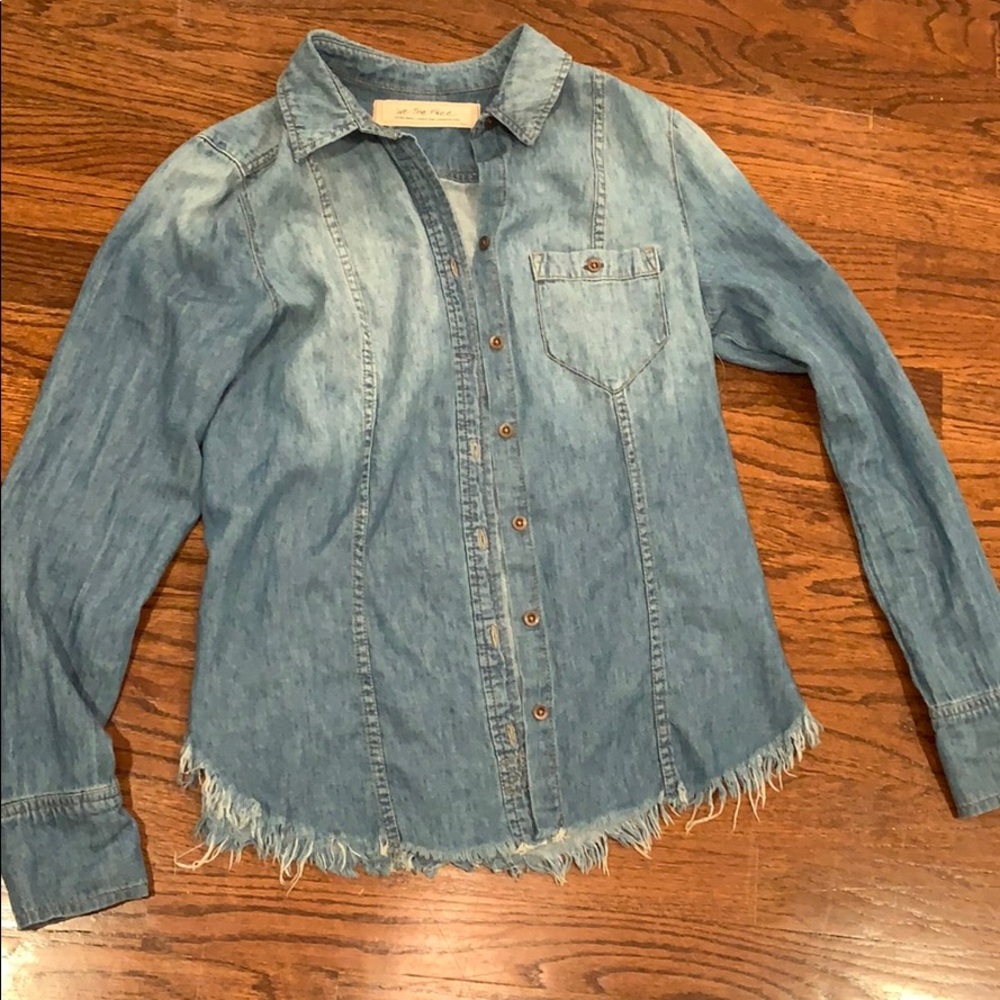 Light washed jean jacket (not real jean)